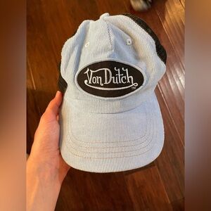 Von Dutch Originals Retro Y2K Corduroy Vintage Truckers Hat